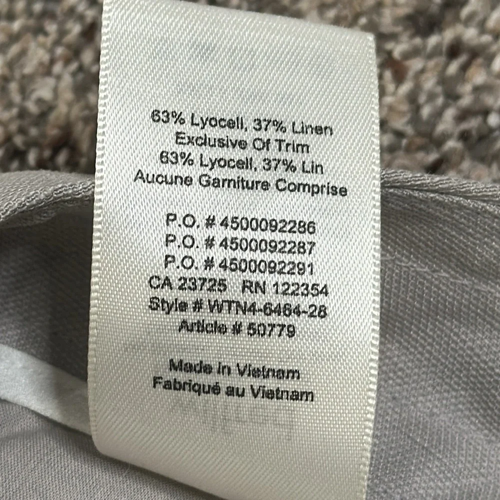 Artizia Wilfred gray linen blend pants size 2